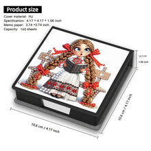 Load image into Gallery viewer, Cross Leather Diamond Art Note Box with 160 Sheets of Paper for Adults Beginners