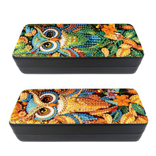 Load image into Gallery viewer, Feather Diamond Painting Eyeglasses Case Glasses Storage Case for Friends Gift