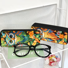 Load image into Gallery viewer, Feather Diamond Painting Eyeglasses Case Glasses Storage Case for Friends Gift
