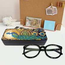Load image into Gallery viewer, Feather Diamond Painting Eyeglasses Case Glasses Storage Case for Friends Gift