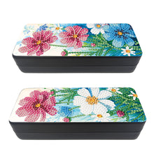 Load image into Gallery viewer, Feather Diamond Painting Eyeglasses Case Glasses Storage Case for Friends Gift