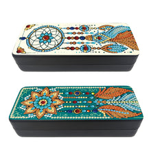 Load image into Gallery viewer, Feather Diamond Painting Eyeglasses Case Glasses Storage Case for Friends Gift