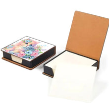 Load image into Gallery viewer, Cat Leather Diamond Art Note Box with 160 Sheets of Paper for Adults Beginners
