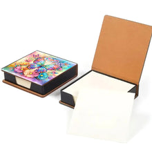 Load image into Gallery viewer, Butterfly Leather Diamond Art Note Box with 160 Sheets of Paper for Beginners