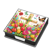 Load image into Gallery viewer, Cross Leather Diamond Art Note Box with 160 Sheets of Paper for Adults Beginners