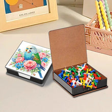 Load image into Gallery viewer, Bird Leather Diamond Art Note Box with 160 Sheets of Paper for Beginners