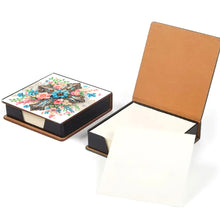 Load image into Gallery viewer, Cross Leather Diamond Art Note Box with 160 Sheets of Paper for Beginners