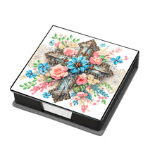 Load image into Gallery viewer, Cross Leather Diamond Art Note Box with 160 Sheets of Paper for Beginners