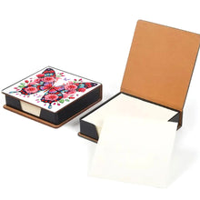 Load image into Gallery viewer, Butterfly Leather Diamond Art Note Box with 160 Sheets of Paper for Beginners