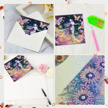 Load image into Gallery viewer, 6pcs Diamond Painting Greeting Cards DIY Diamond Art Cards for Adults (Girl A)