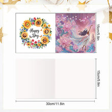Load image into Gallery viewer, 6pcs Diamond Painting Greeting Cards DIY Diamond Art Cards for Adults (Girl A)