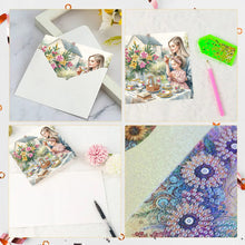 Load image into Gallery viewer, 6pcs Diamond Painting Greeting Cards DIY Diamond Art Cards for Adults (Mother)