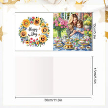 Load image into Gallery viewer, 6pcs Diamond Painting Greeting Cards DIY Diamond Art Cards for Adults (Mother)