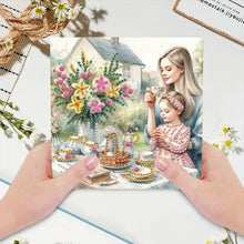 Load image into Gallery viewer, 6pcs Diamond Painting Greeting Cards DIY Diamond Art Cards for Adults (Mother)