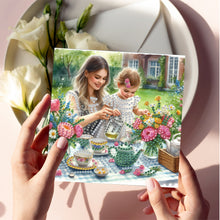 Load image into Gallery viewer, 6pcs Diamond Painting Greeting Cards DIY Diamond Art Cards for Adults (Mother)