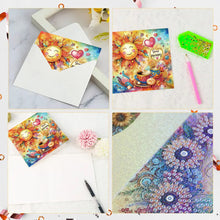 Load image into Gallery viewer, 6pcs Diamond Painting Greeting Cards DIY Diamond Art Cards for Adults (Sun)