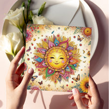 Load image into Gallery viewer, 6pcs Diamond Painting Greeting Cards DIY Diamond Art Cards for Adults (Sun)