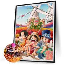 Load image into Gallery viewer, Diamond Painting - Full Round - Luffy Brothers And Grandfather (30*40CM)