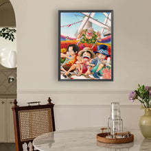 Load image into Gallery viewer, Diamond Painting - Full Round - Luffy Brothers And Grandfather (30*40CM)