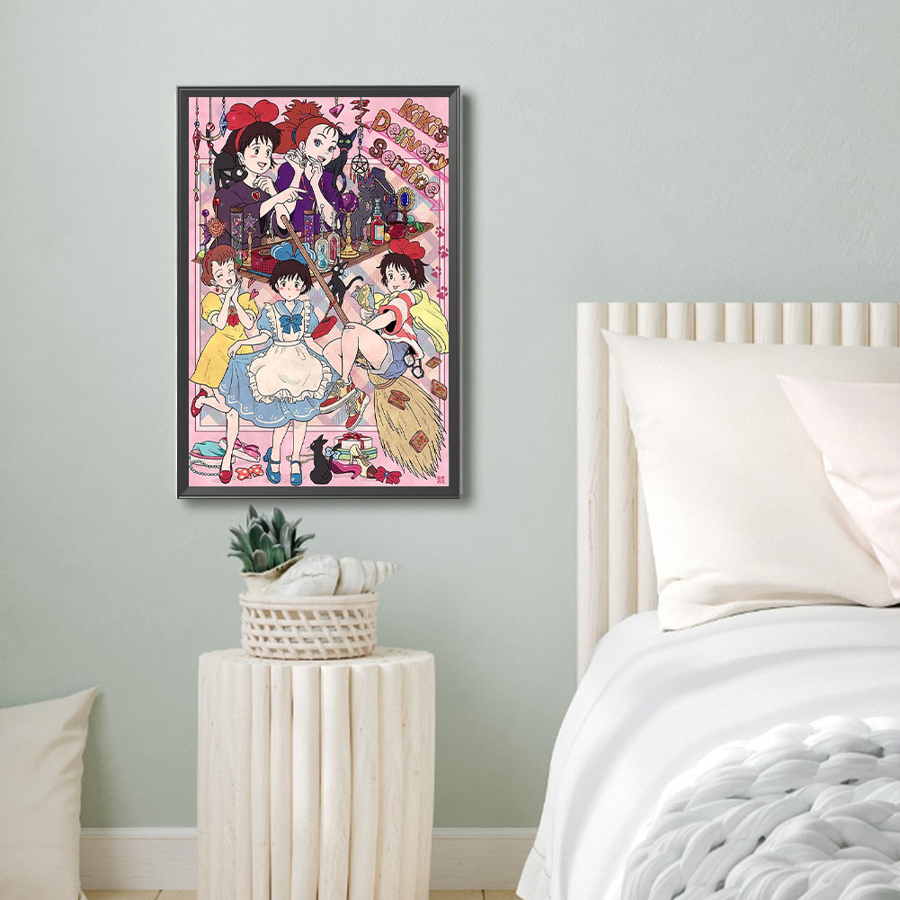 Diamond Painting - Full Round - Miyazaki Hayao Kiki'S Delivery Service (40*60CM)