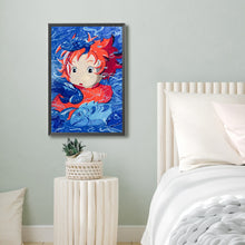 Load image into Gallery viewer, Diamond Painting - Full Round - Miyazaki Hayao Goldfish Princess On The Cliff (40*60CM)