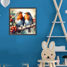 Load image into Gallery viewer, Diamond Painting - Full Round - A Pair Of Robins (30*30CM)