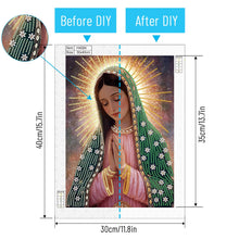 Load image into Gallery viewer, Diamond Painting - Partial Special Shaped - Virgin Mary (30*40CM)