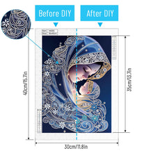 Load image into Gallery viewer, Diamond Painting - Partial Special Shaped - Virgin Mary (30*40CM)