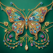 Load image into Gallery viewer, Diamond Painting - Partial Special Shaped - Flower Crystal Butterfly (30*30CM)