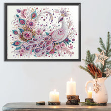 Load image into Gallery viewer, Diamond Painting - Partial Special Shaped - Peacock (30*40CM)