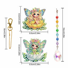 Load image into Gallery viewer, 2Pcs 5D DIY Diamond Painting Sun Catcher Crystal Painting Ornaments (Fairy)