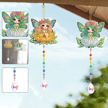 Load image into Gallery viewer, 2Pcs 5D DIY Diamond Painting Sun Catcher Crystal Painting Ornaments (Fairy)