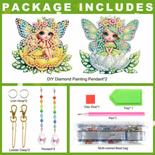Load image into Gallery viewer, 2Pcs 5D DIY Diamond Painting Sun Catcher Crystal Painting Ornaments (Fairy)