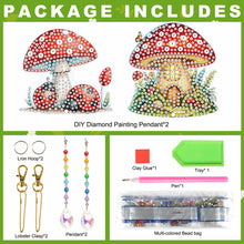 Load image into Gallery viewer, 2Pcs 5D DIY Diamond Painting Sun Catcher Crystal Painting Ornaments (Mushroom)