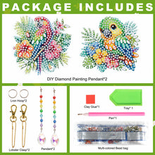Load image into Gallery viewer, 2Pcs 5D DIY Diamond Painting Sun Catcher Crystal Painting Ornaments (Parrot)