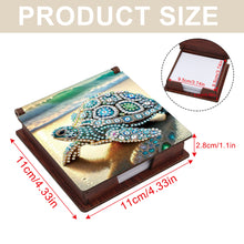 Load image into Gallery viewer, Sea Turtle Diamond Painting Notecard Box Gem Art Sticky Note Holder for DIY Art