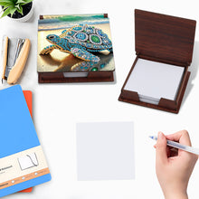 Load image into Gallery viewer, Sea Turtle Diamond Painting Notecard Box Gem Art Sticky Note Holder for DIY Art