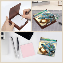 Load image into Gallery viewer, Sea Turtle Diamond Painting Notecard Box Gem Art Sticky Note Holder for DIY Art