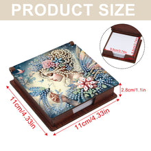 Load image into Gallery viewer, Elf Girl Diamond Painting Notecard Box Gem Art Sticky Note Holder for DIY Art