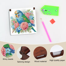 Load image into Gallery viewer, Parrot Diamond Painting Notecard Box Gem Art Sticky Note Holder for DIY Art