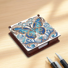 Load image into Gallery viewer, Butterfly Diamond Painting Notecard Box Gem Art Sticky Note Holder for DIY Art