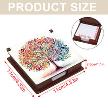 Load image into Gallery viewer, Tree Of Life Diamond Painting Notecard Box Gem Art Sticky Note Holder for Adult