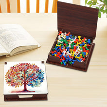 Load image into Gallery viewer, Tree Of Life Diamond Painting Notecard Box Gem Art Sticky Note Holder for Adult