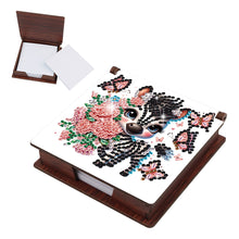Load image into Gallery viewer, Animals Diamond Painting Notecard Box Gem Art Sticky Note Holder for Home Office