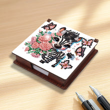 Load image into Gallery viewer, Animals Diamond Painting Notecard Box Gem Art Sticky Note Holder for Home Office