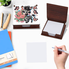 Load image into Gallery viewer, Animals Diamond Painting Notecard Box Gem Art Sticky Note Holder for Home Office