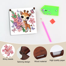 Load image into Gallery viewer, Animals Diamond Painting Notecard Box Gem Art Sticky Note Holder for Home Office