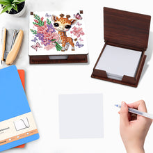 Load image into Gallery viewer, Animals Diamond Painting Notecard Box Gem Art Sticky Note Holder for Home Office