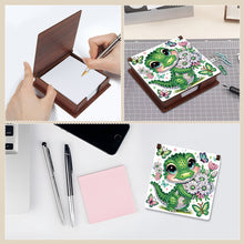 Load image into Gallery viewer, Animals Diamond Painting Notecard Box Gem Art Sticky Note Holder for Home Office