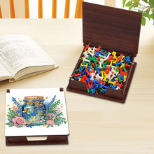 Load image into Gallery viewer, Animals Diamond Painting Notecard Box Gem Art Sticky Note Holder for Home Office